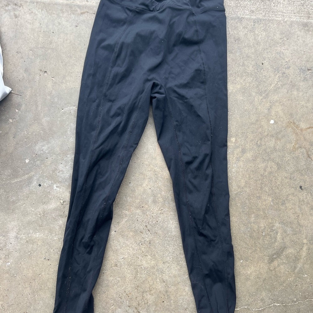 mei pang x blush black high-waisted buttery leggings size small